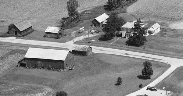 Vintage Aerial photo from 1995 in Adams County, IN