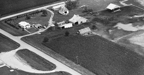 Vintage Aerial photo from 1981 in Colfax County, NE