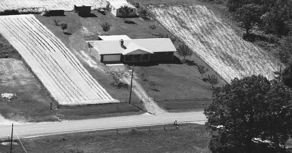 Vintage Aerial photo from 1984 in Jefferson County, AR