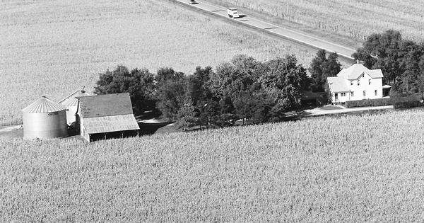 Vintage Aerial photo from 1981 in Champaign County, IL