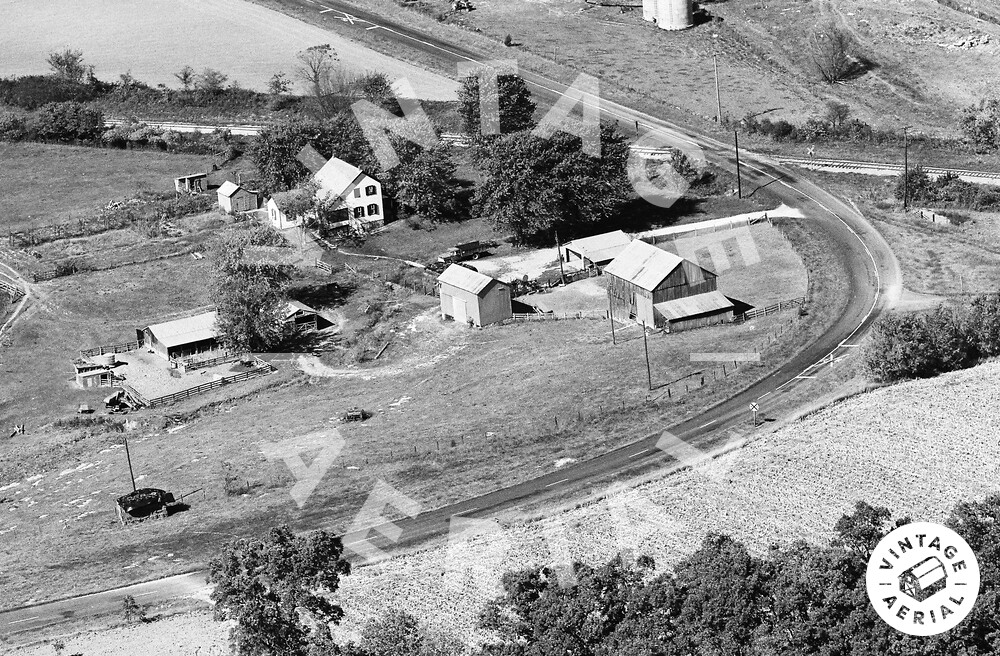 Vintage Aerial Missouri Ste. Genevieve County 1976 8FSTG16