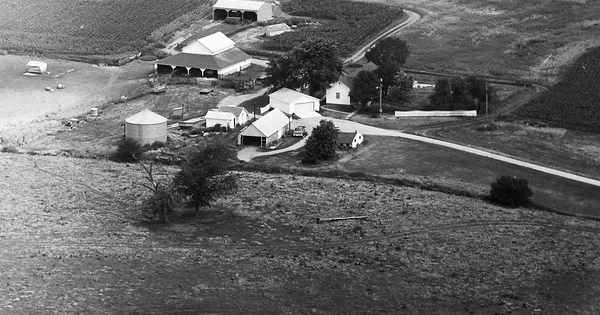 Vintage Aerial photo from 1971 in Marshall County, IL