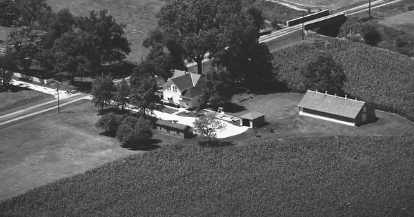 Vintage Aerial photo from 1976 in Iroquois County, IL