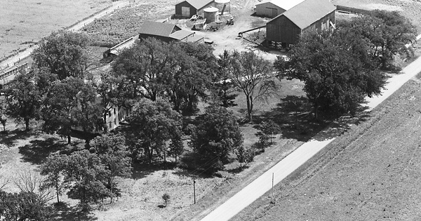 Vintage Aerial photo from 1964 in Green County, WI