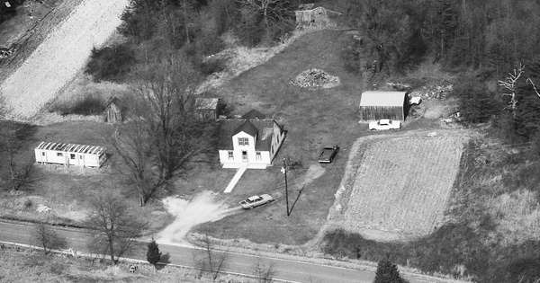 Vintage Aerial photo from 1990 in Amherst County, VA