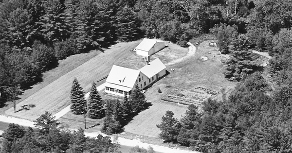 Vintage Aerial photo from 1965 in Oxford County, ME