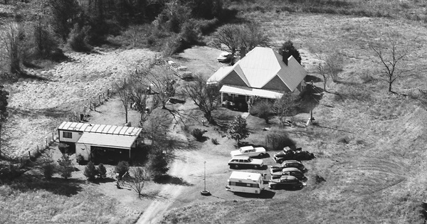 Vintage Aerial photo from 1984 in Elbert County, GA