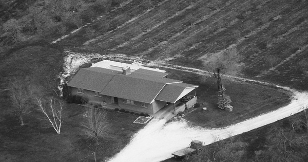 Vintage Aerial photo from 1986 in Henderson County, NC