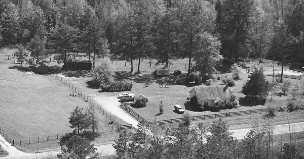 Vintage Aerial photo from 1982 in Pike County, GA