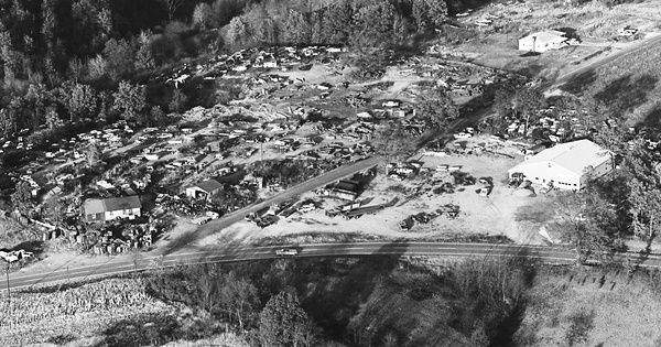 Vintage Aerial photo from 1969 in Columbiana County, OH