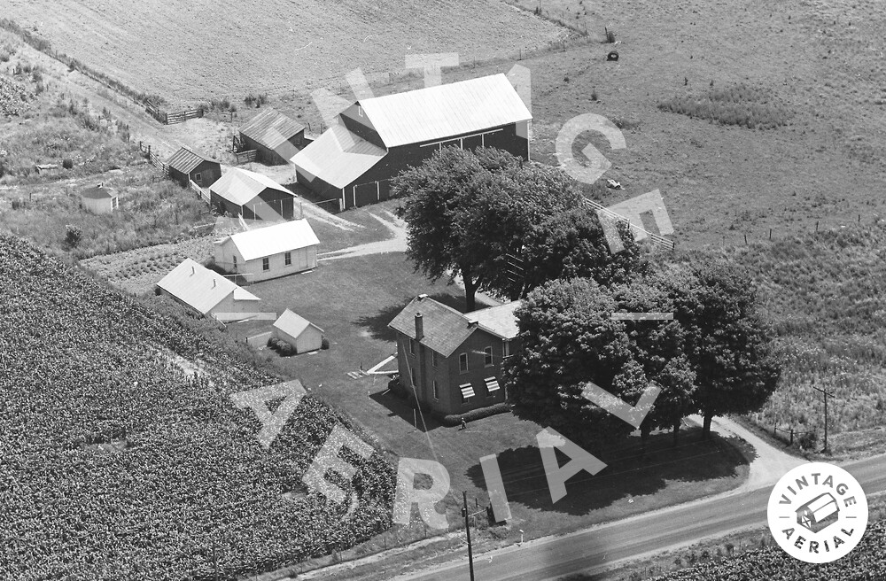 Vintage Aerial Ohio Wyandot County 1968 15OWY2