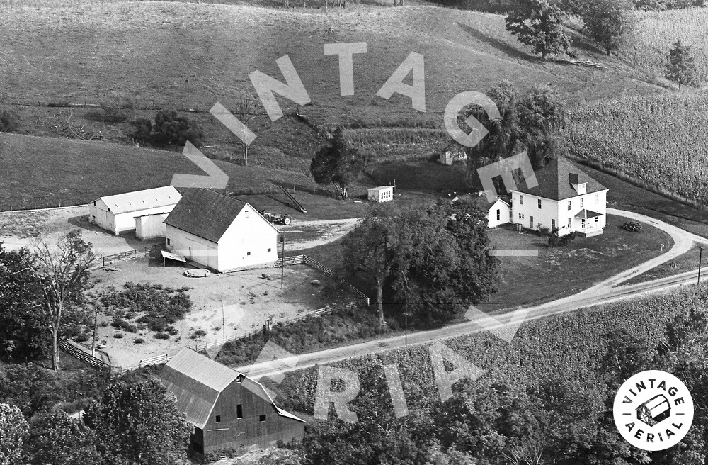 Vintage Aerial Ohio Ross County 1963 17DRO16