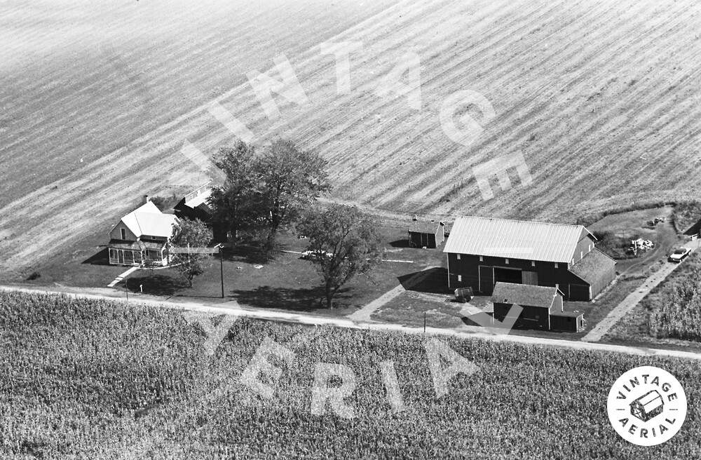 Vintage Aerial Ohio Hancock County 1964 63SHA13