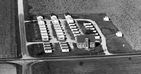 Vintage Aerial photo from 1974 in Van Wert County, OH