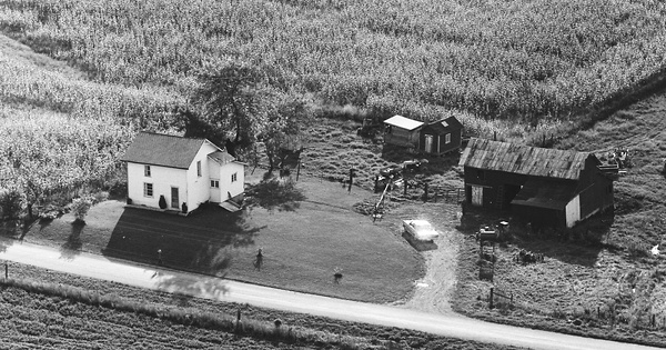 Vintage Aerial photo from 1968 in Champaign County, OH