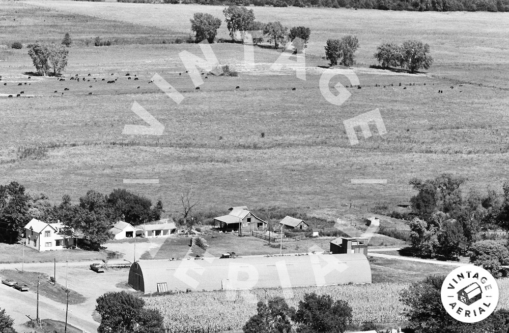 Vintage Aerial Nebraska Saunders County 1979 3SSA4