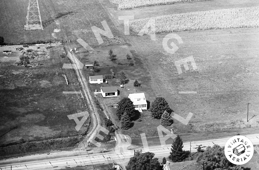 Vintage Aerial New Jersey Hunterdon County 1965 98MHU24