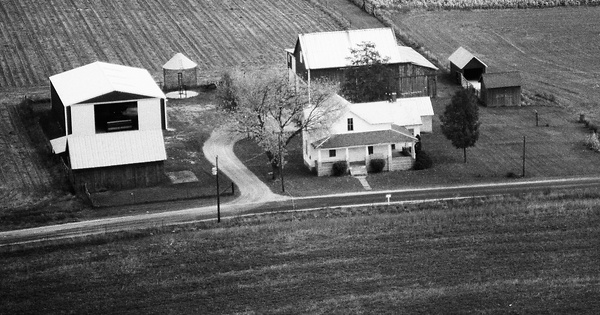 Vintage Aerial photo from 1974 in Shelby County, OH