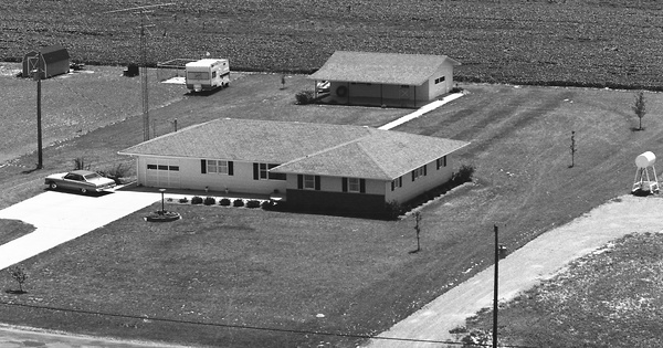 Vintage Aerial photo from 1977 in Franklin County, IL
