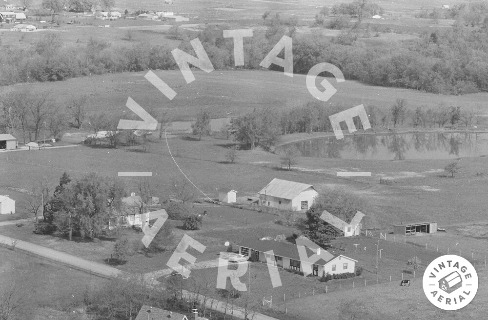 Vintage Aerial Missouri Johnson County 1980 35OJO2