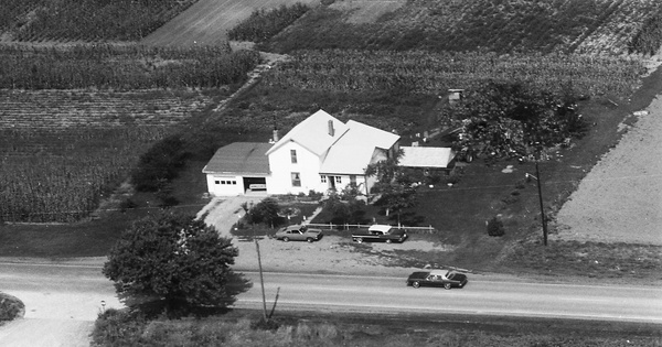 Vintage Aerial photo from 1973 in Hancock County, OH