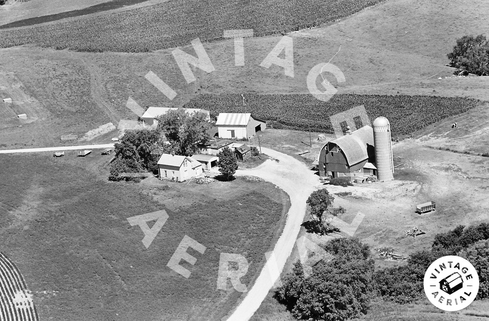 Vintage Aerial Minnesota Winona County 1980 28JWI7