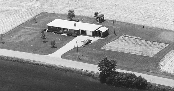 Vintage Aerial photo from 1983 in Williams County, OH