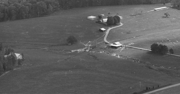 Vintage Aerial photo from 1983 in Fluvanna County, VA
