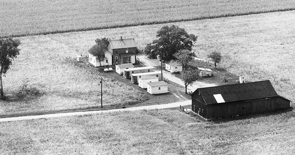 Vintage Aerial photo from 1971 in Sandusky County, OH