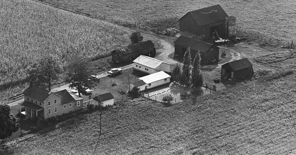 Vintage Aerial photo from 1965 in Fairfield County, OH
