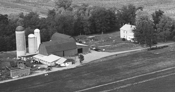 Vintage Aerial photo from 1983 in Seneca County, NY