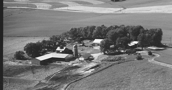 Vintage Aerial photo from 1968 in Wabasha County, MN
