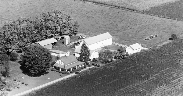 Vintage Aerial photo from 1968 in Logan County, OH