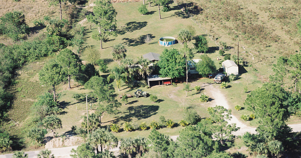 Vintage Aerial photo from 1999 in Hendry County, FL