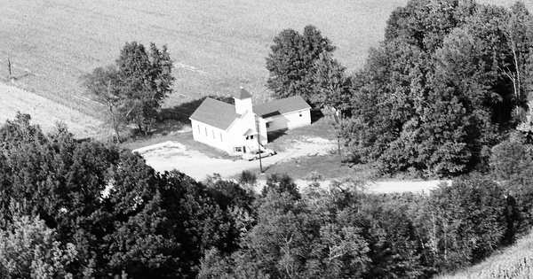 Vintage Aerial photo from 1982 in Hamilton County, IL