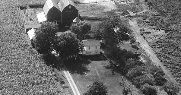 Vintage Aerial photo from 1967 in Fulton County, OH