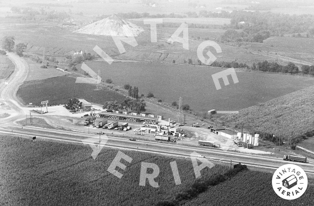 Vintage Aerial Illinois Macoupin County 1967 78AMX29
