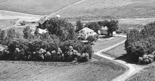 Vintage Aerial photo from 1967 in Blue Earth County, MN