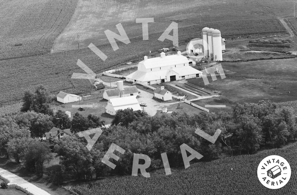 Vintage Aerial Iowa Audubon County 1979 33GAU31