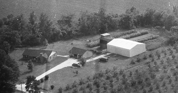 Vintage Aerial photo from 1990 in Hendricks County, IN