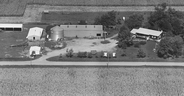 Vintage Aerial photo from 1981 in Calhoun County, IA