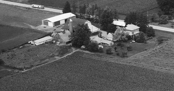 Vintage Aerial photo from 1989 in Johnson County, IA