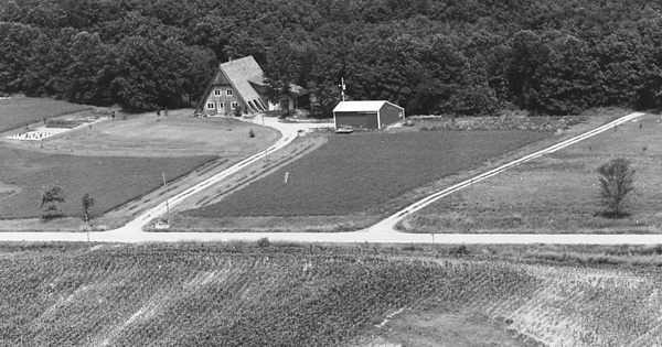 Vintage Aerial photo from 1981 in Jefferson County, IA