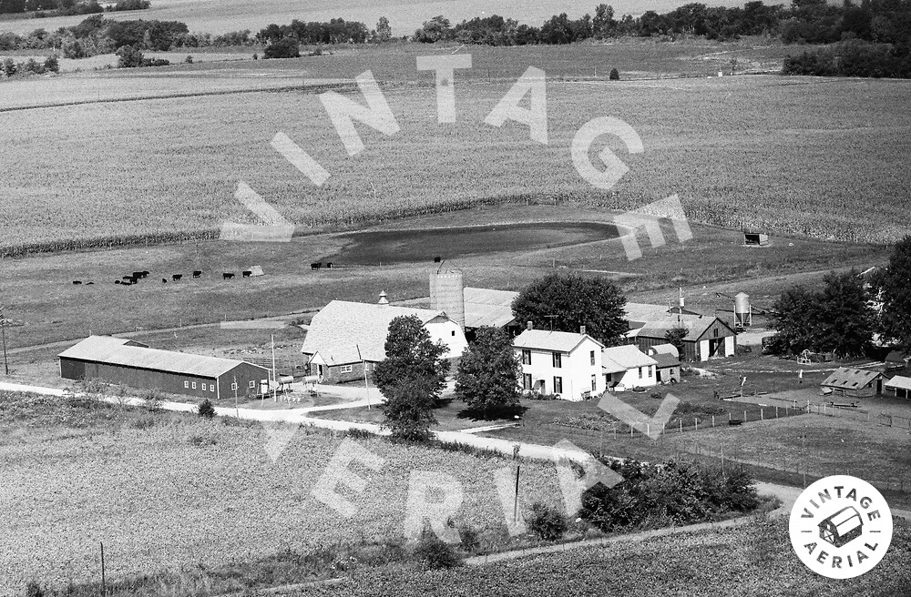 Vintage Aerial Iowa Henry County 1976 42HHE6