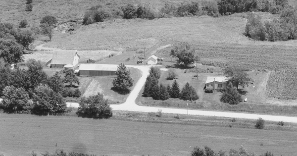 Vintage Aerial photo from 1984 in Madison County, IA