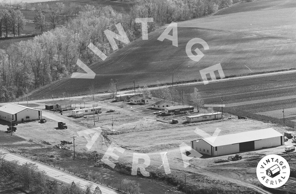 Vintage Aerial Indiana Posey County 1980 26BPOS18