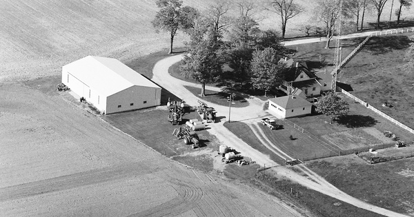 Vintage Aerial photo from 1984 in Rush County, IN
