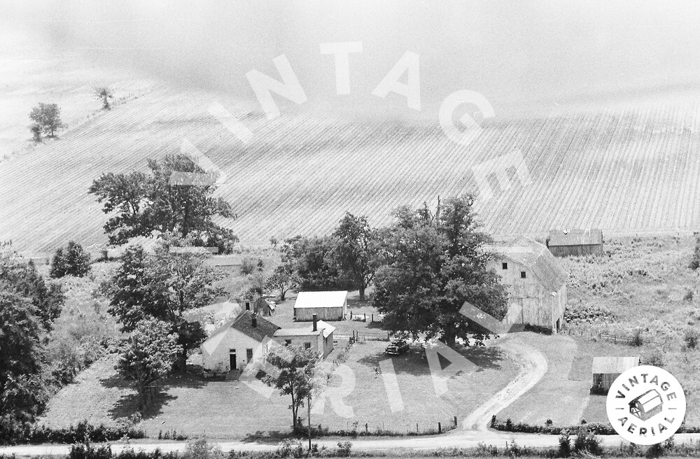 Vintage Aerial Indiana Rush County 1978 14IRU2