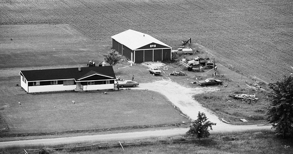 Vintage Aerial photo from 1978 in Saginaw County, MI