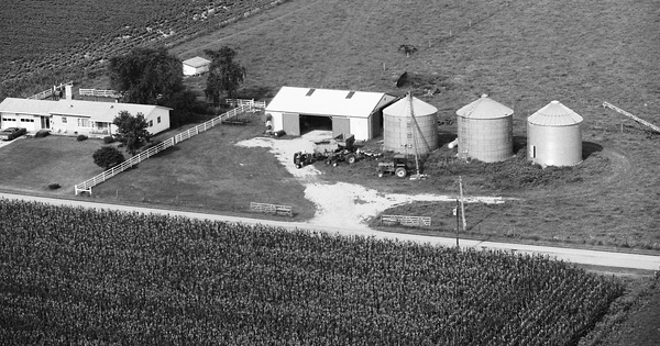 Vintage Aerial photo from 1979 in Shelby County, IN